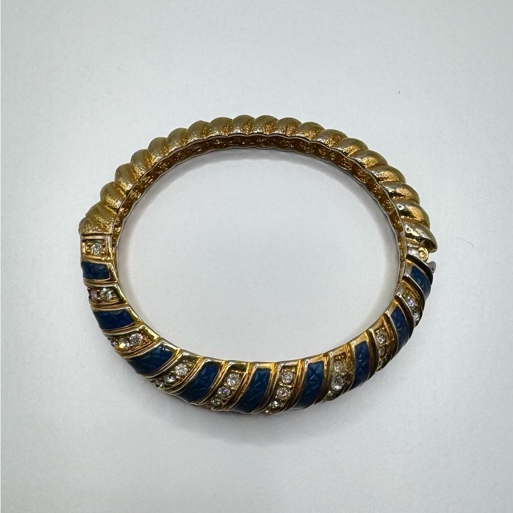 Camrose & Kross JBK Gold and Blue Bangle Bracelet - Picture 10 of 12